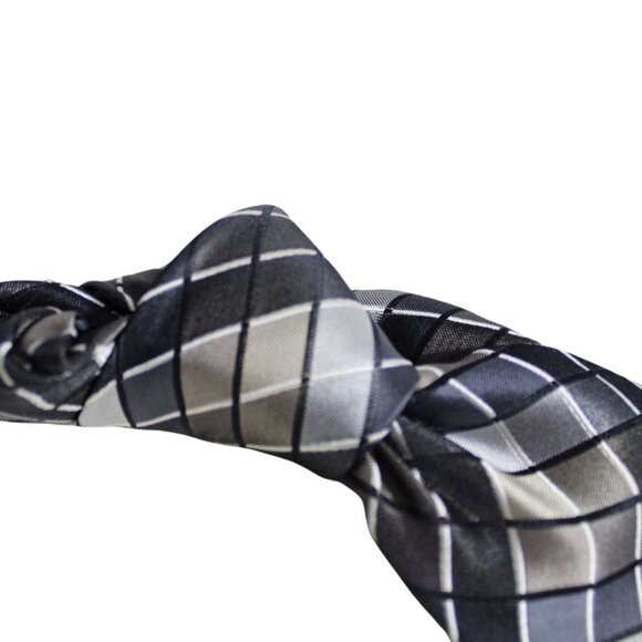 Geoffrey Beene Silk Tie-Taupe, Gold Beige, Grey & Black ⚡️ 3 for $55⚡️ - Picture 3 of 6